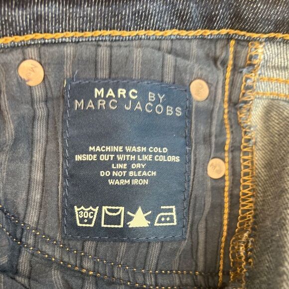 Marc by Marc Jacobs Chrissie 003 Low Rise Skinny Stretch Dark Denim Jeans Sz 28 - Picture 16 of 16